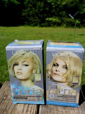 2 BOXES OF L'OREAL FERIA HAIR COLOR-CHAMPAGNE COCKTAIL